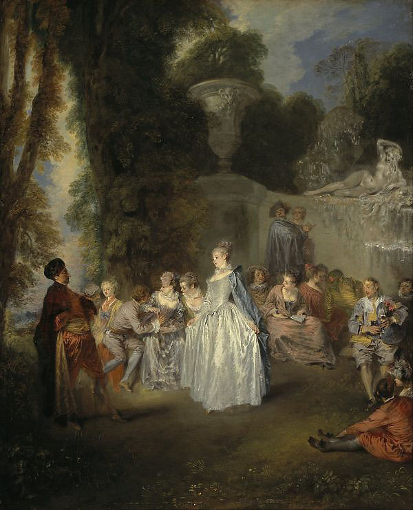 The Feasts of Venice by Jean Antoine Watteau | Oil Painting Reproduction