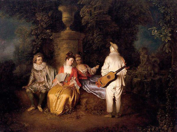 The Foursome by Jean Antoine Watteau | Oil Painting Reproduction