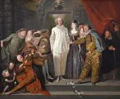 The Italian Comedians 1 By Jean Antoine Watteau