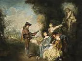 The Love Lesson By Jean Antoine Watteau