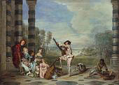 The Music Party By Jean Antoine Watteau