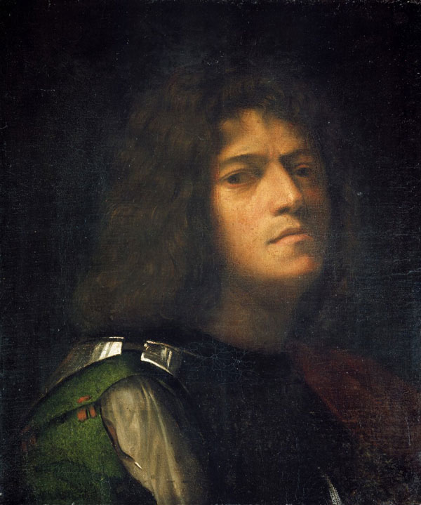 Self Portrait as David by Giorgione | Oil Painting Reproduction