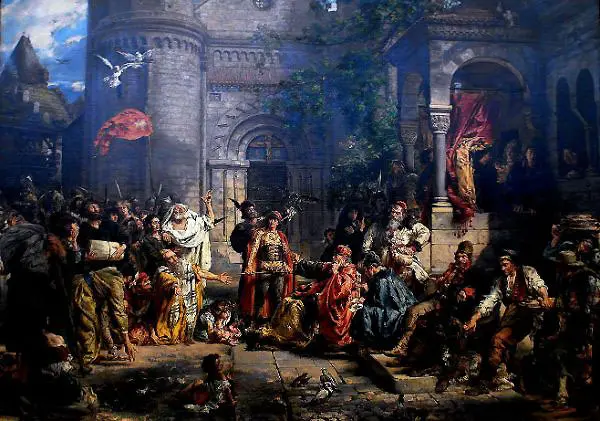 Adoption of the Jews in Poland 1889 By Jan Matejko