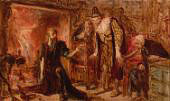Alchemist Sendivogius and Sigismund III By Jan Matejko