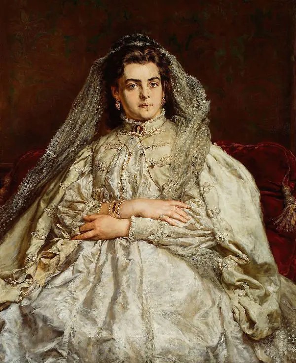 Artist's Wife Teodora nee Giebultowska By Jan Matejko