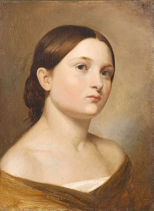 A Young Woman Believed to be Maria Matejko | Oil Painting Reproduction