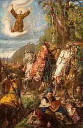 Bohdan Khmelnytsky with Tugay Bey at Lviv By Jan Matejko