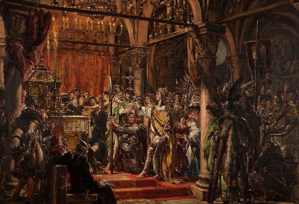 Coronation of the First King 1001 AD | Oil Painting Reproduction