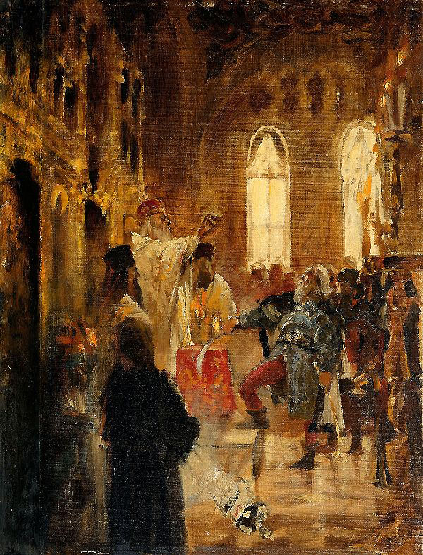 Coronation Scene by Jan Matejko | Oil Painting Reproduction