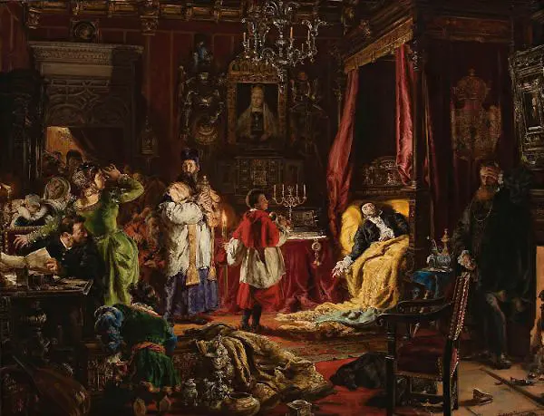 Death of Sigismund Augustus in Knyszyn By Jan Matejko