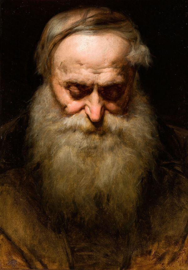 Head of an Old Man with a Grey Beard | Oil Painting Reproduction