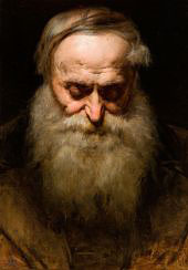 Head of an Old Man with a Grey Beard By Jan Matejko
