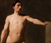 Male Nude Torso 1859 By Jan Matejko