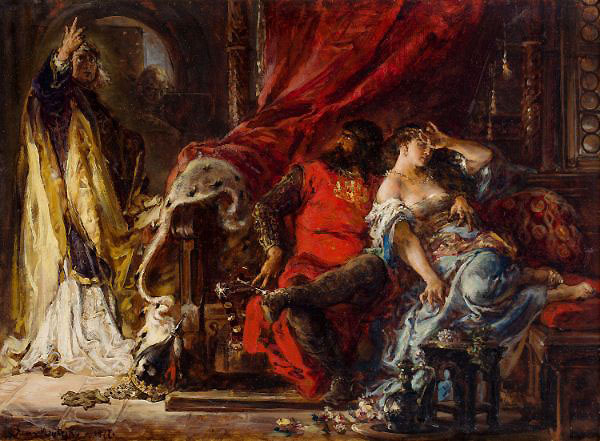 Saint Stanislaw Rebuking Boleslaw the Bold | Oil Painting Reproduction