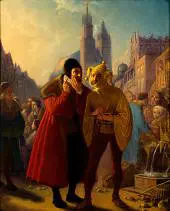 Stanczyk Faking a Toothache 1856 By Jan Matejko