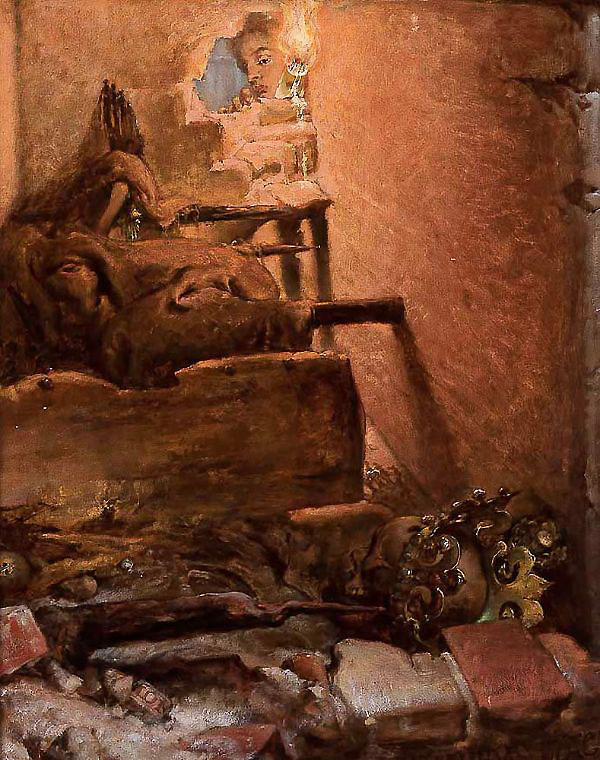 The Interior of the Tomb of King Kazimierz Wielki | Oil Painting Reproduction