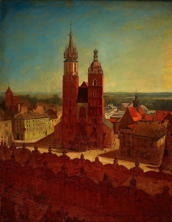 View from the Town Hall Tower 1857 | Oil Painting Reproduction