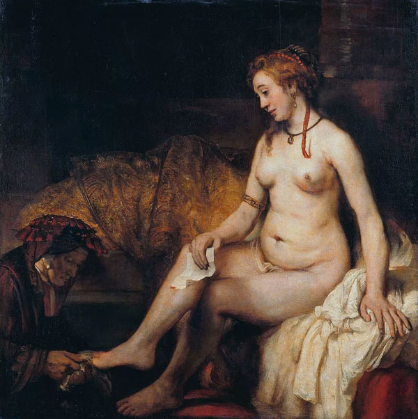 Bathsheba at Her Bath 1654 | Oil Painting Reproduction