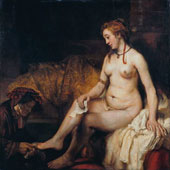 Bathsheba at Her Bath 1654 By Rembrandt Van Rijn
