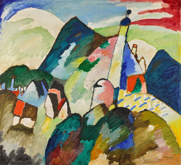 Murnau with Church II by Wassily Kandinsky | Oil Painting Reproduction