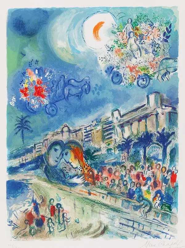 Bataille de Fleurs By Marc Chagall