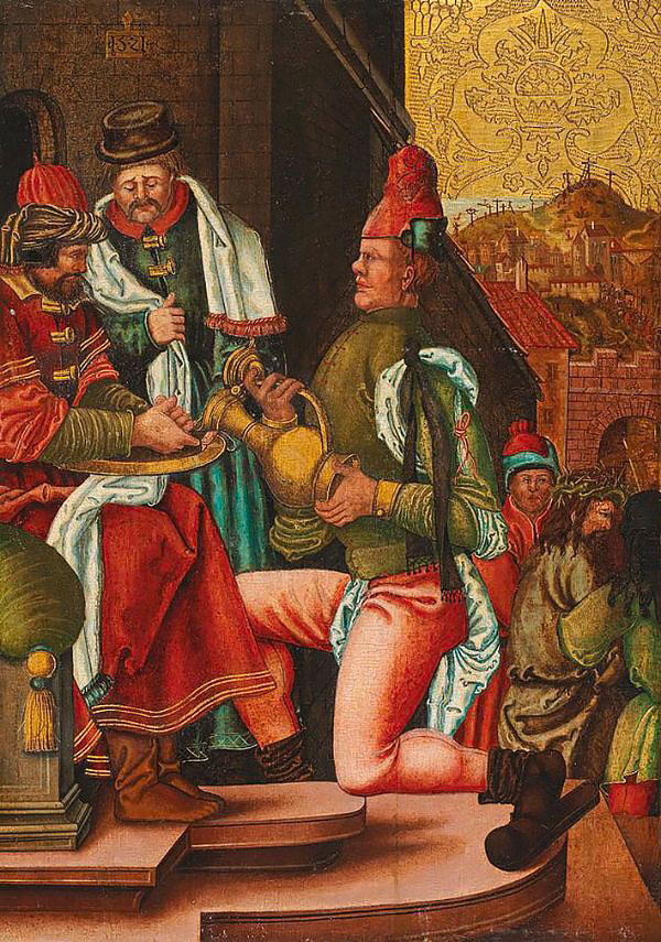 Pilate Washing his Hands by Albrecht Durer | Oil Painting Reproduction