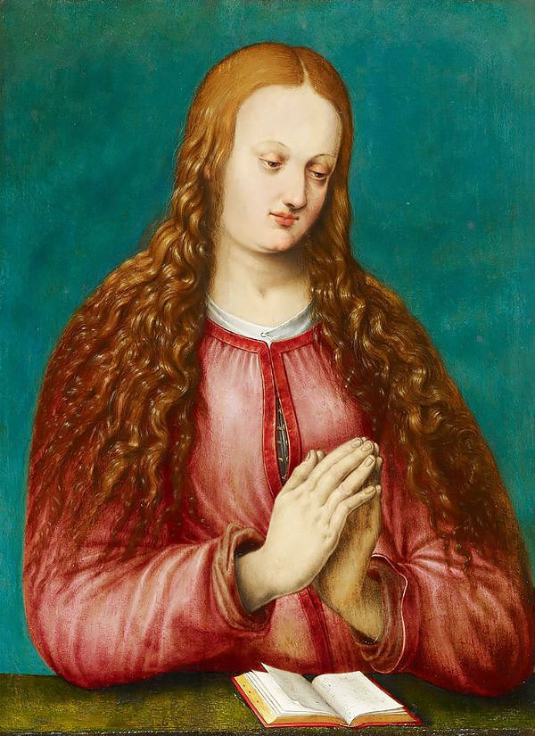 Young Woman Praying 1471 by Albrecht Durer | Oil Painting Reproduction
