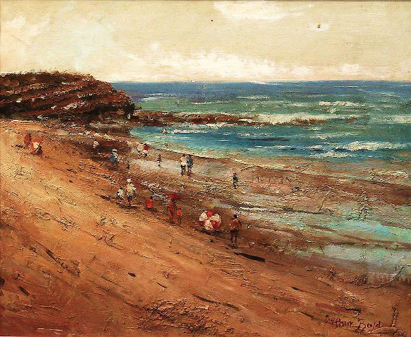 Beachscape Scene by Arthur Merric Boyd | Oil Painting Reproduction