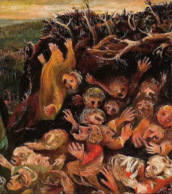 Biblical Painting c1946 By Arthur Merric Boyd