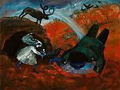 Bride and Bridegroom with Rainbow By Arthur Merric Boyd