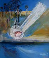 Bride over Shoalhaven c1988 By Arthur Merric Boyd