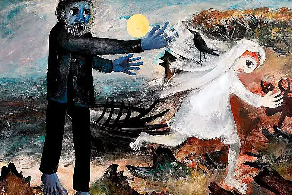 Bride Running Away 1957 By Arthur Merric Boyd