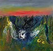 Fallen Nebuchadnezzar and Black Crow By Arthur Merric Boyd