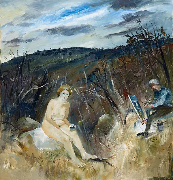 Figure and Painter c1972 By Arthur Merric Boyd