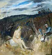 Figure and Painter c1972 By Arthur Merric Boyd