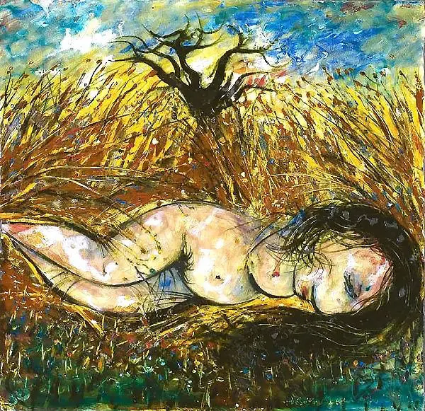 Figure in a Cornfield 1962 By Arthur Merric Boyd