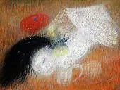 Figure with Large Moth c1964 By Arthur Merric Boyd