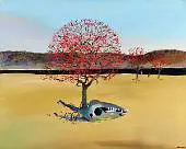 Flame Trees Horse's Skull Black River By Arthur Merric Boyd