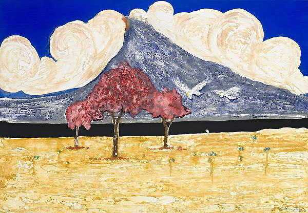 Flame Trees with Pulpit Rock | Oil Painting Reproduction