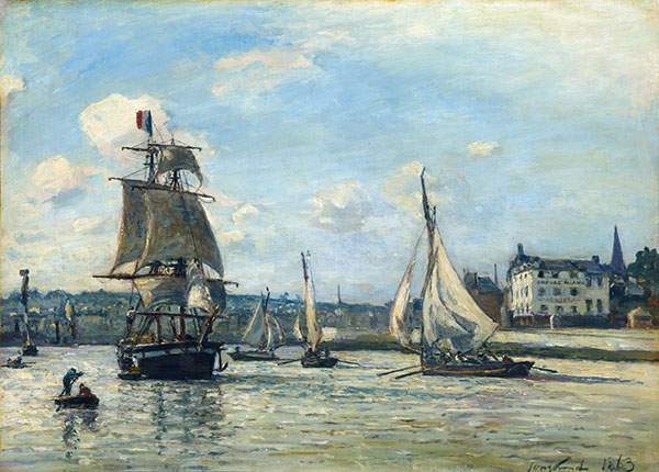 Haven Honfleur by Johan Barthold Jongkind | Oil Painting Reproduction