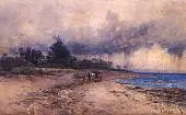Gathering Seaweed Before the Storm Sandringham Beach By Arthur Merric Boyd