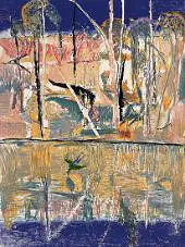 Green Parrot Over Shoalhaven By Arthur Merric Boyd