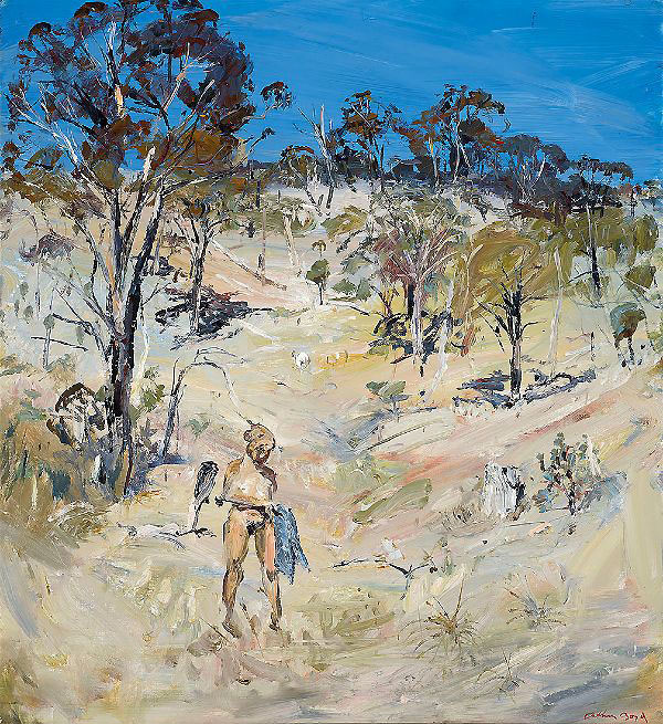 Hillside and Figure by Arthur Merric Boyd | Oil Painting Reproduction