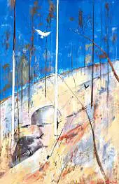 Hillside with Rocks Shoalhaven By Arthur Merric Boyd