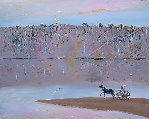 Jinker on the Sandbank Shoalhaven | Oil Painting Reproduction