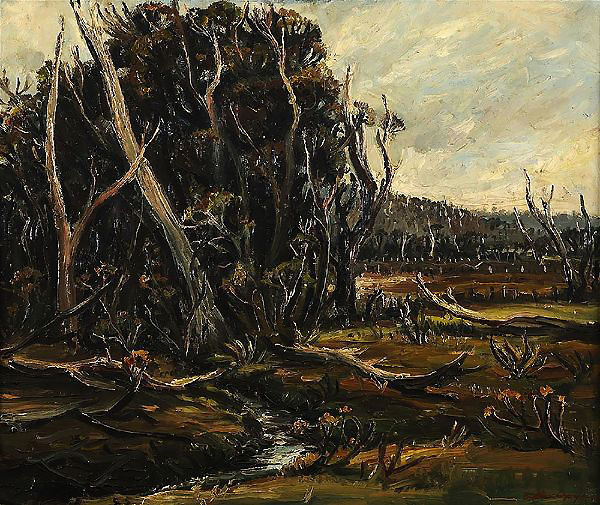 Landscape Bacchus Marsh 1943 | Oil Painting Reproduction