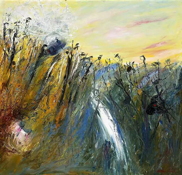 Landscape with Bride Ram and Waterfall By Arthur Merric Boyd