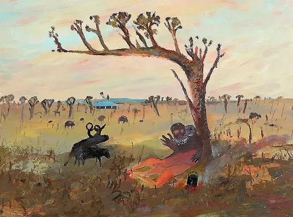 Lovers and Ram By Arthur Merric Boyd