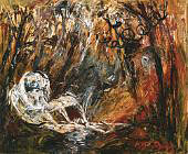 Lovers and Ram in a Forest 1967 By Arthur Merric Boyd