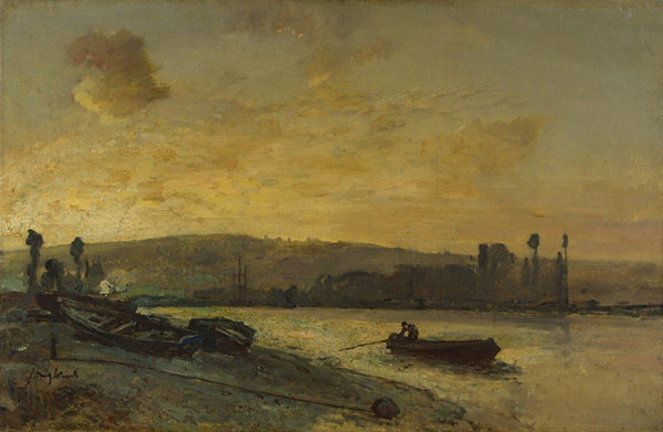 River Scene by Johan Barthold Jongkind | Oil Painting Reproduction
